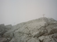 The two summit crosses of the Hocheck (2651m)